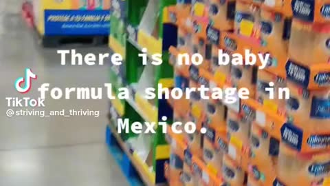 No lack of baby formula in Mexico