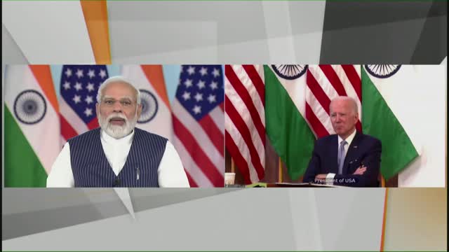PM Modi's ramarks at virtual meeting with US President Biden