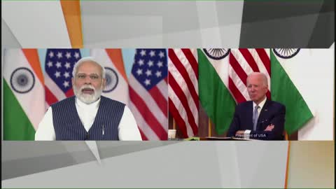 PM Modi's ramarks at virtual meeting with US President Biden