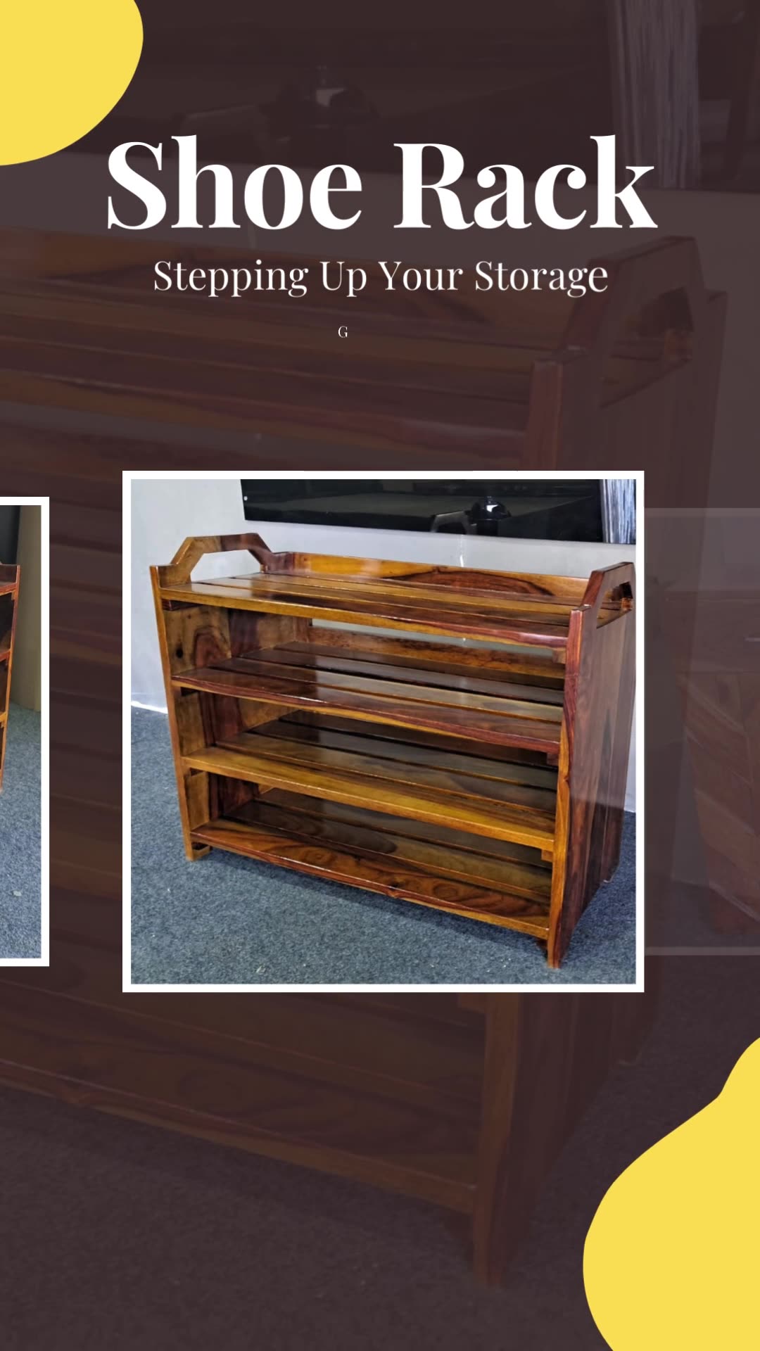 Shop Now Urbanwood's Wooden Shoe Rack Online