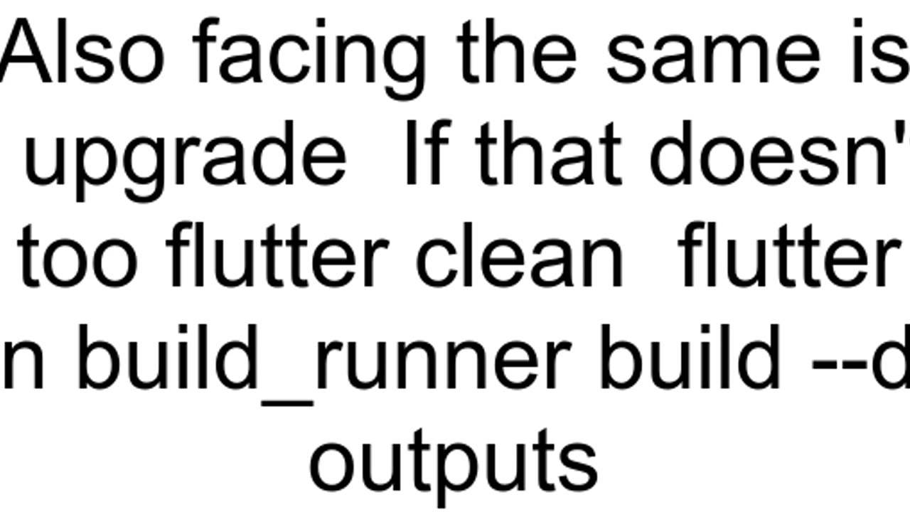 flutter pub run build_runner build in project with hive not responding