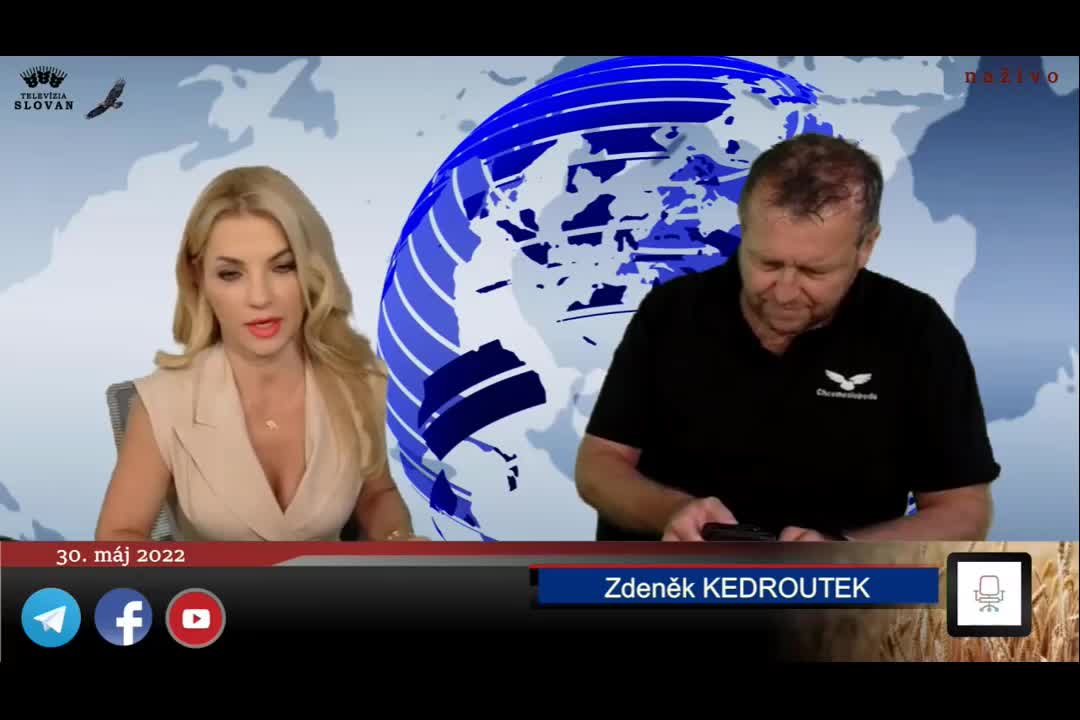 TV SLOVAN: Záznam z vysielania 30.5.2022. Hosť: Zdeněk KEDROUTEK