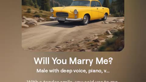 Will You Marry Me/ = song