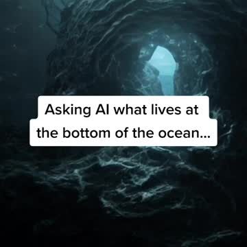 Asking AI what lives at the bottom of the ocean.