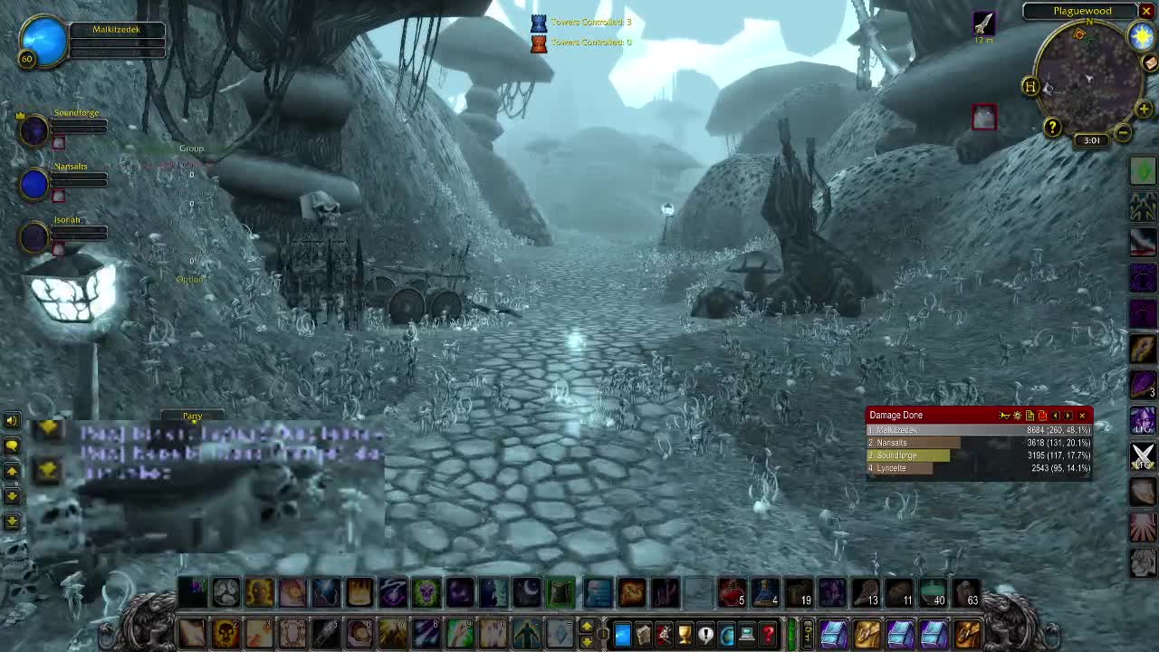 World of Warcraft Classic Discipline Priest running Strat Undead