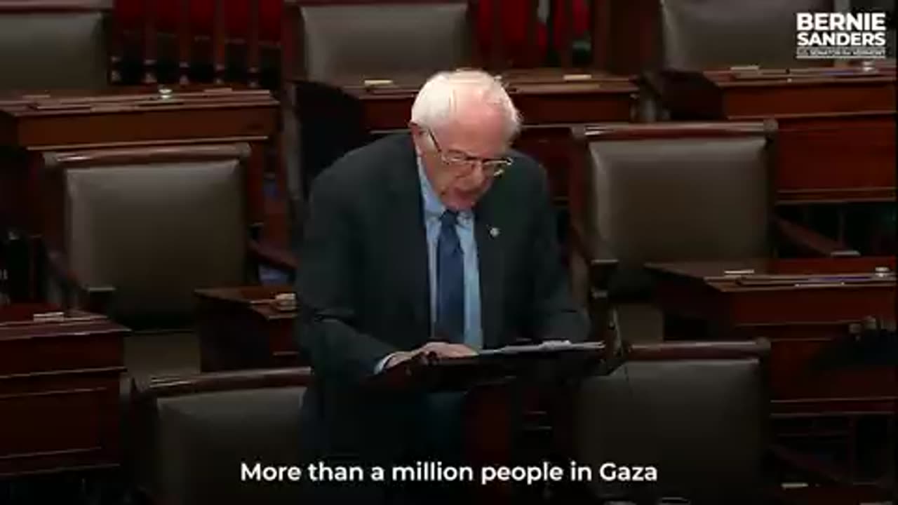 Bernie Sanders Many hundreds of thousands of innocent men, women, and children in Gaza