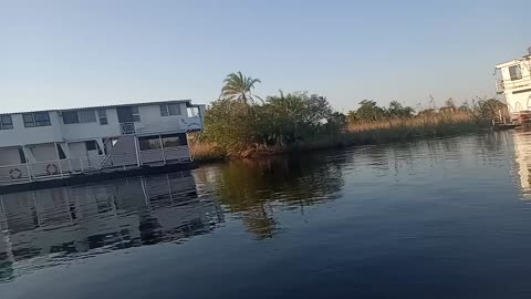 Cruising around Okavango delta