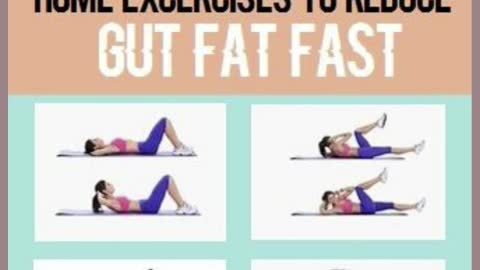 Home exercises to reduce gut fat fast