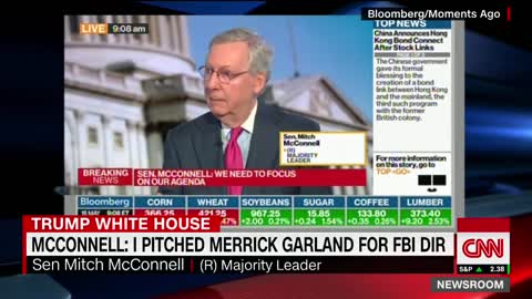 Mitch McConnell in 2017: Merrick Garland should be head of FBI.