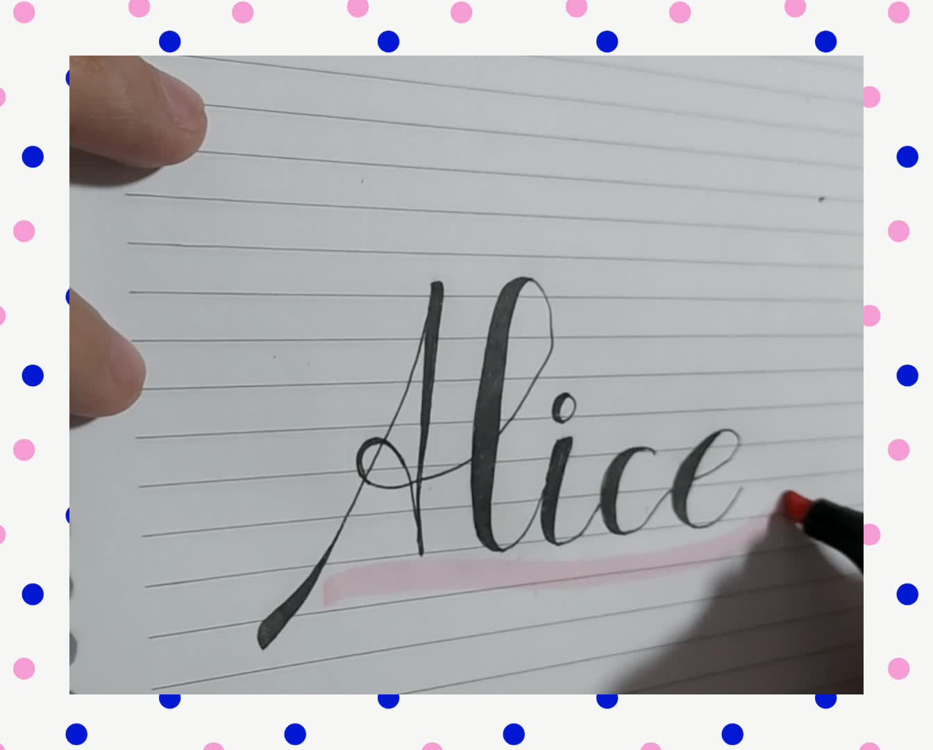 Writing in cursive - satisfying - beautiful handwriting