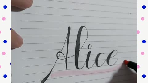 Writing in cursive - satisfying - beautiful handwriting