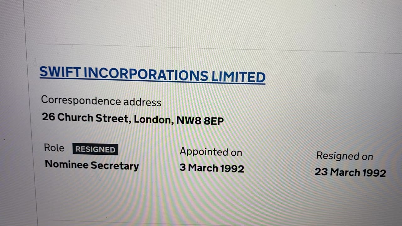 SWIFT INCORPORATIONS LTD