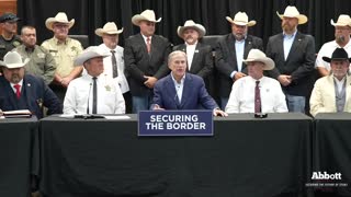 Gov. Greg Abbott Holds Border Security Press Conference With Sheriffs In Corpus Christi