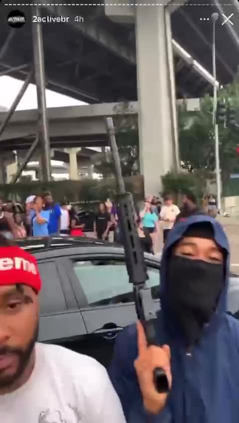 What are these black kids doing?