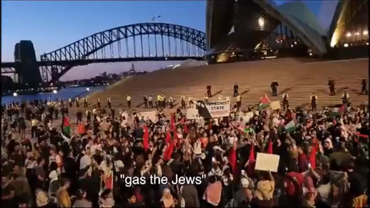 Staged anti-Israel rally in Sydney