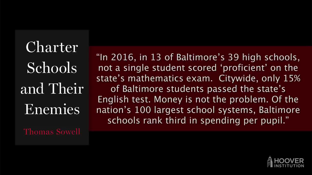 Tom Sowell on charter schools