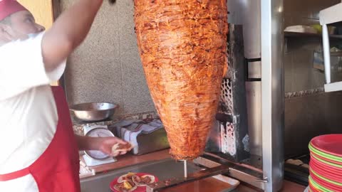 Tacos Al Pastor -- Mexican Street Food in Cabo San Lucas