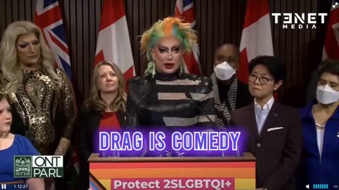 Drag is educational? Wtf is this sick and twisted sh!t!!! Canadian drag queen