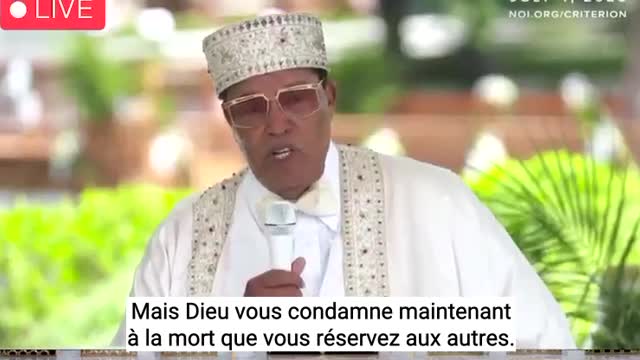 Louis Farrakhan, leader religieux américain à propos du vaccin