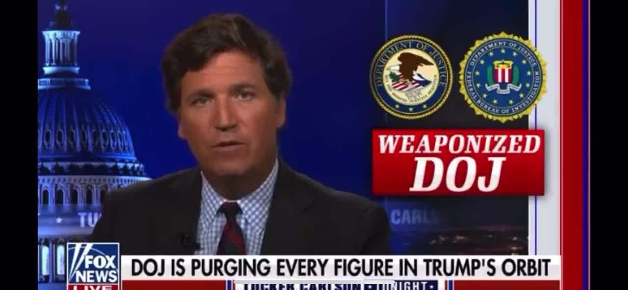 Tucker’s first reaction to The Raid - DOJ/FBI weaponized destroying lawyer client privilege