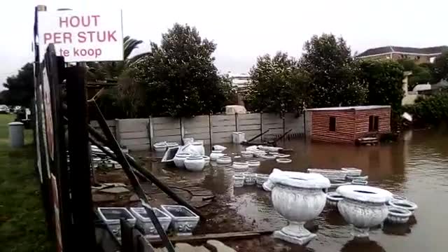 Struisbaai homes submerged in water