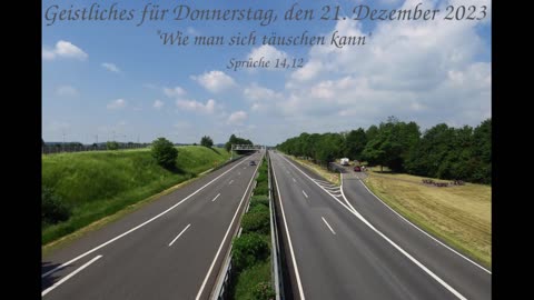 Geistliches für Donnerstag, den 21. Dezember 2023