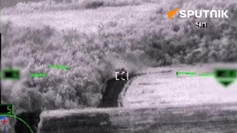 KA-52 Destroys Ukrainian Armoured Vehicle