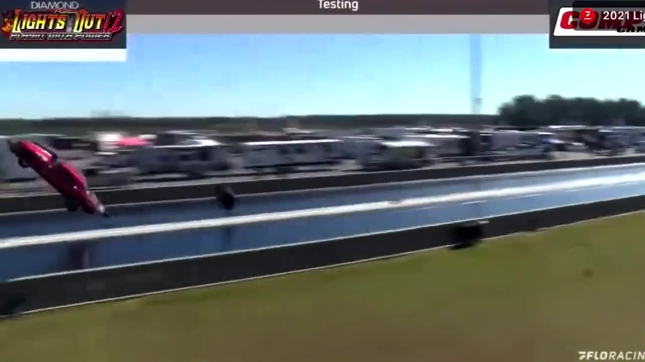 Flying Camaro wins drag race