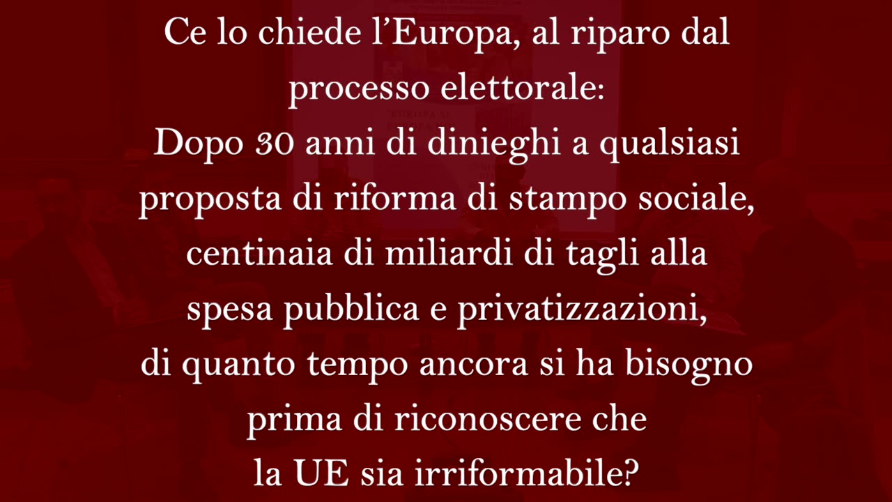 Gilberto Trombetta - Dibattito "Europa Sì/No", 29 settembre 2023