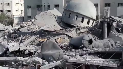 The video reveals the extent of the destruction in Gaza.