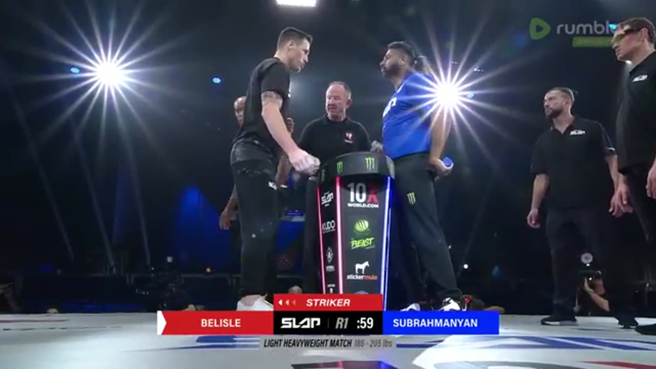 Vineesh subrahmanyan vs cody belisle power slap 4 full match