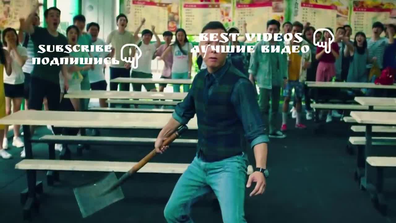Donnie Yen punishes students for smoking at school in the movie BIG BROTHER (2018)