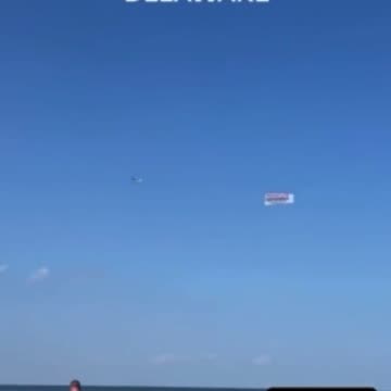 "Prosecute Hunter Biden" Sign Seen Flying Over Joe Biden's Beach Home in Rehoboth Beach, DE