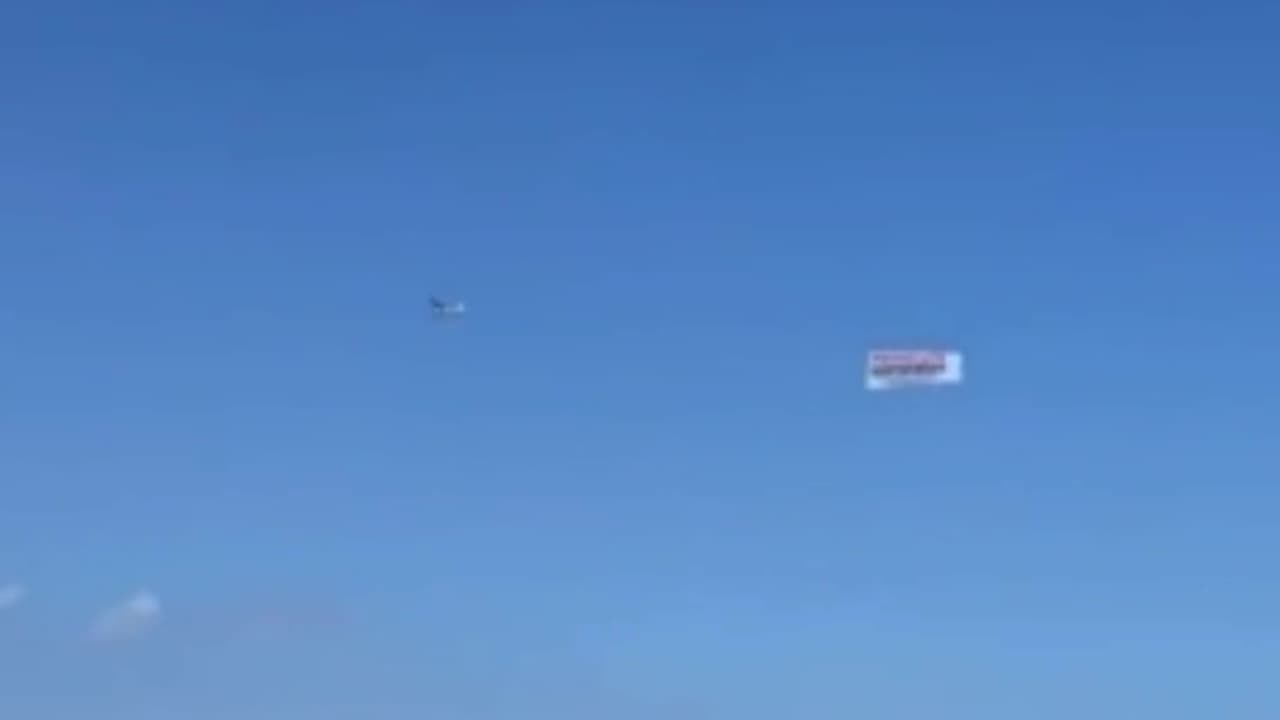 "Prosecute Hunter Biden" Sign Seen Flying Over Joe Biden's Beach Home in Rehoboth Beach, DE