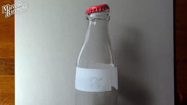 Draw The Reflective Color Of The Bottle