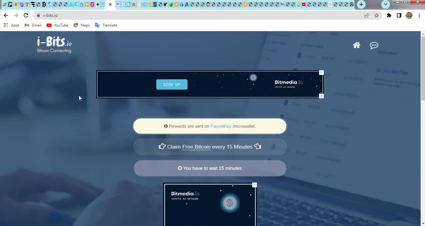 Free Bitcoin Every 15 Minutes At i-Bits Instant Withdrawal At FaucetPay Wallet Step-By-Step