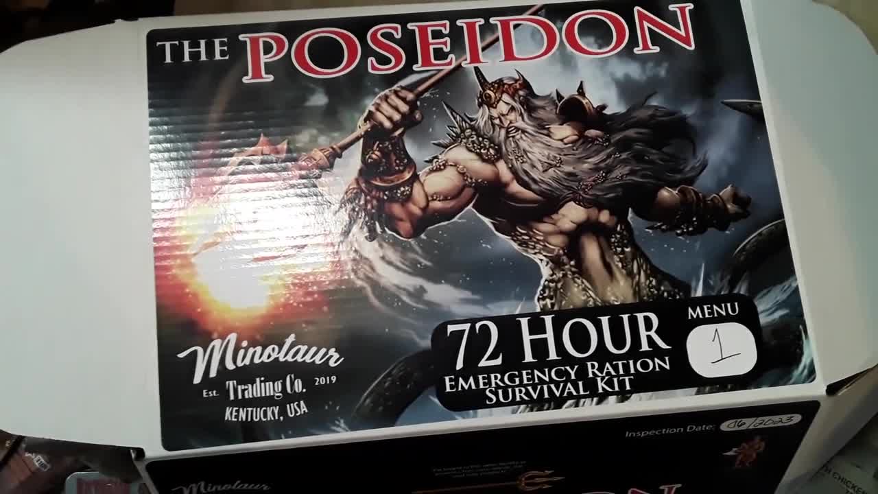 Unboxing the 72 hour ration The Poseidon