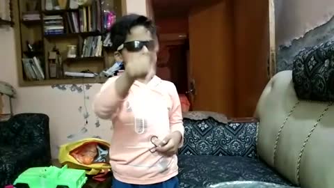 Sweet boy singing poem