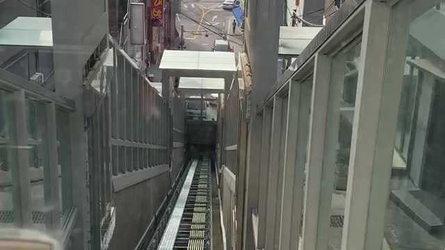 Korean elevator on hill