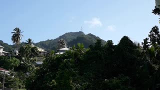 Blue Skies and mountains of Saint Vincent and the Grenadines