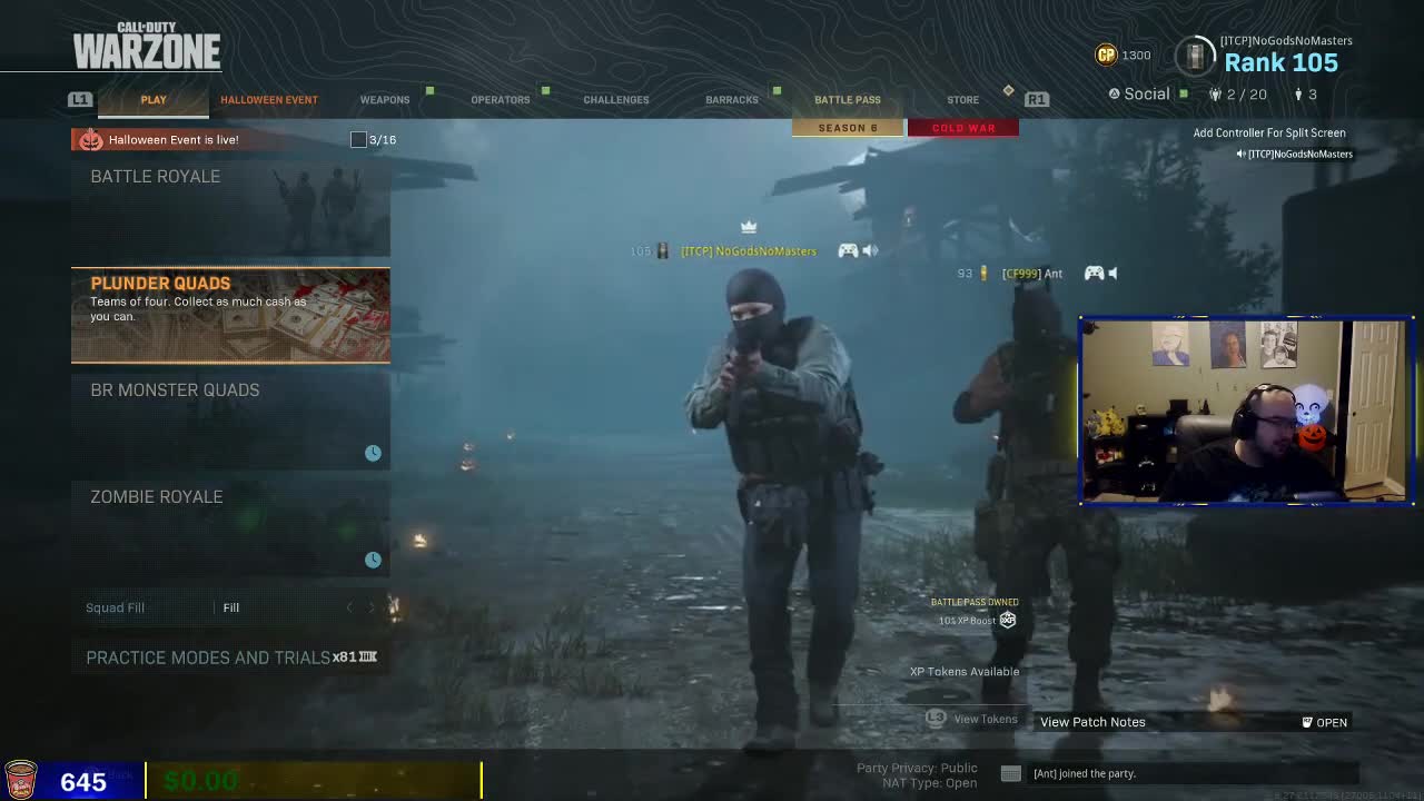 WingsOfRedemption Off His Anxiety Meds! & $100 To Do ONE _Push Up_ (Warzone Stream)