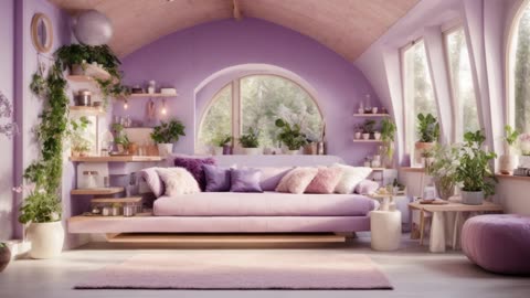 Purple Futuristic HideAway Eco Friendly Home