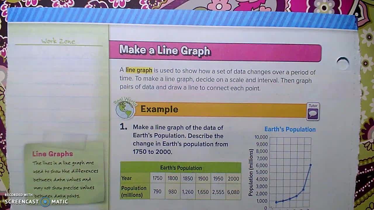 Gr 6 - Ch 12 - Lesson 5 - Interpret Line Graphs