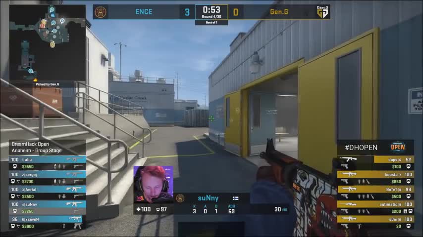 ENCE vs Gen.G // DreamHack Open Anaheim 2020 // Nuke