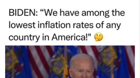 Liar Biden - Lowest inflation...