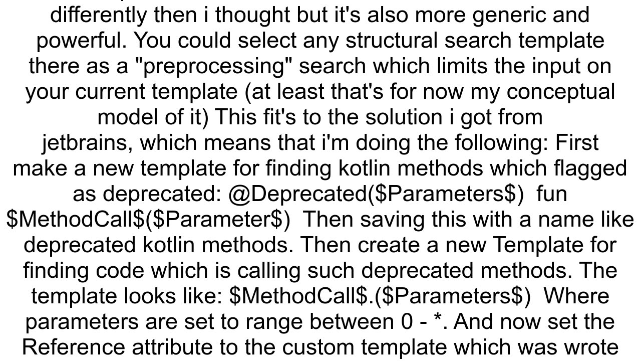 How to find usage of deprecated code in kotlin with intellijidea