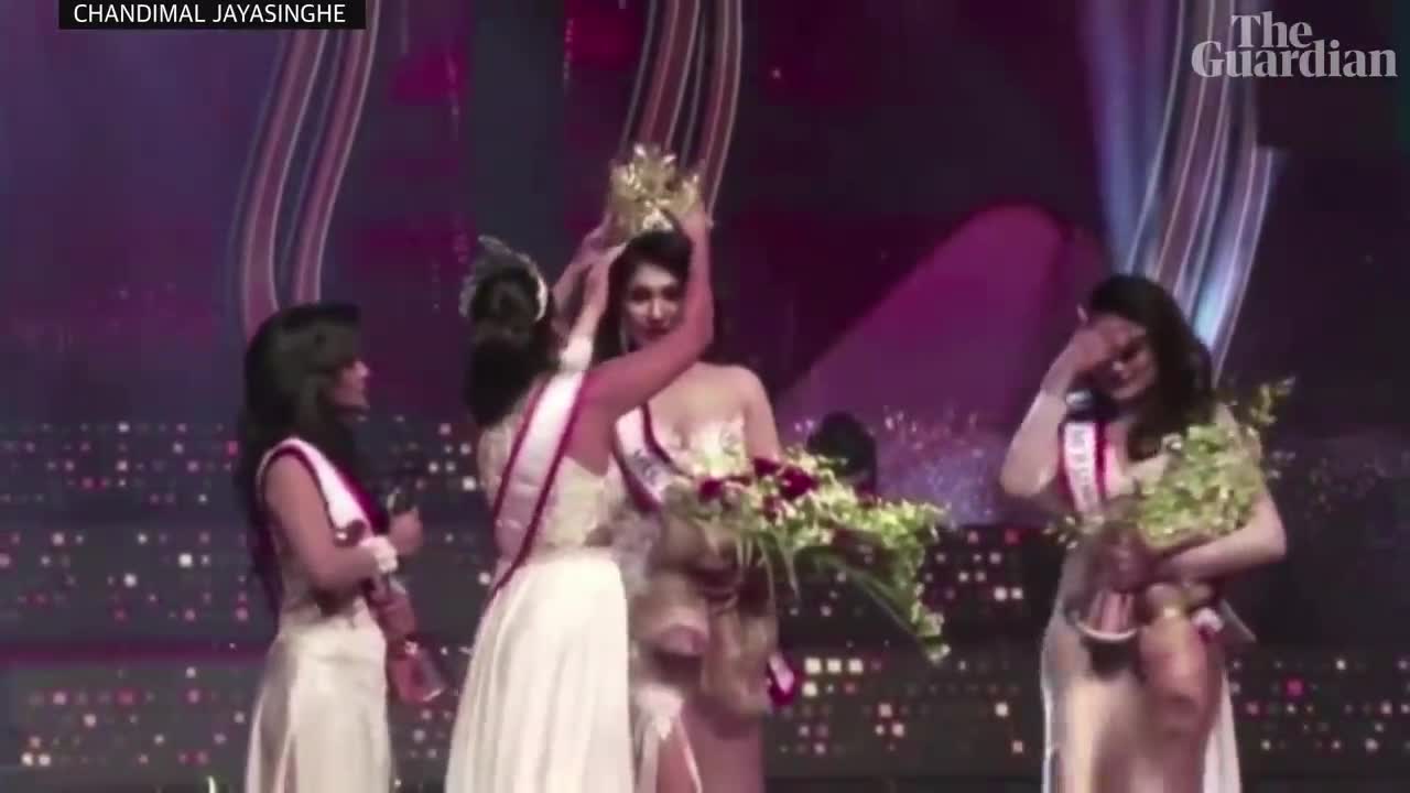 Mrs World' grabs crown from head of ‘Mrs Sri Lanka’ in on-stage fracas