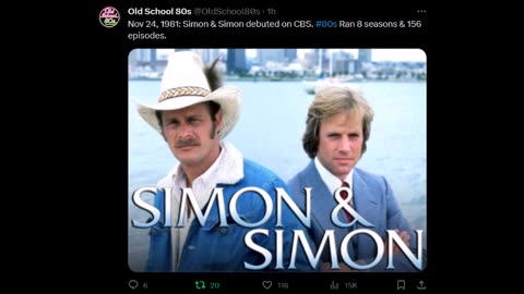 Today in 1981 Simon & Simon debuted on CBS