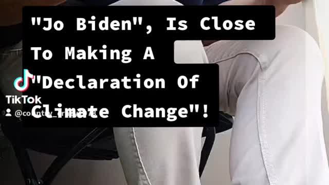 Joe Biden is close to Sunny climate change emergencies