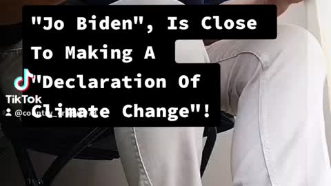 Joe Biden is close to Sunny climate change emergencies